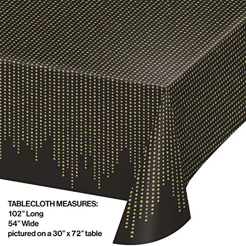 Creative Gold Dots Plastic Table Cover