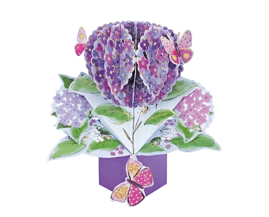 Flowers & Butterflies Pop-Up 3D Pop Up Card