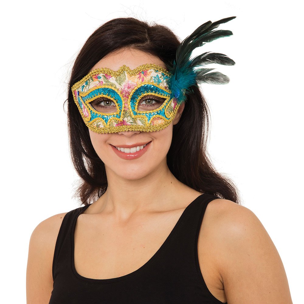 Bristol Novelty EM778 Antoinette Eye Mask, Womens, Multi-Colour, One Size