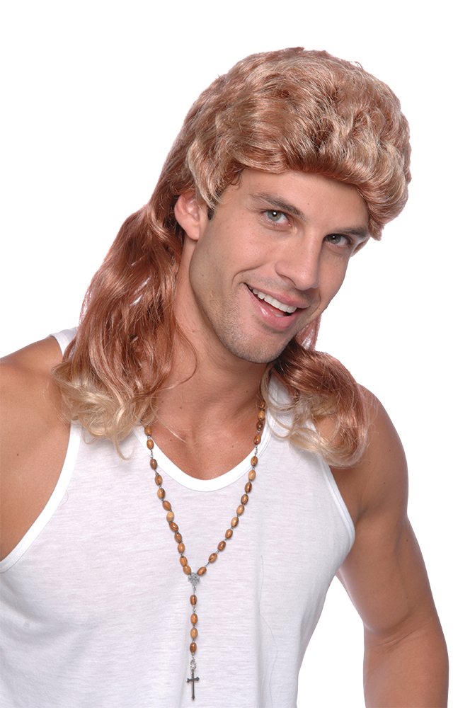 Bristol Novelty BW670 Mullet Wig 2-Tone | For Men | Blonde Accessory