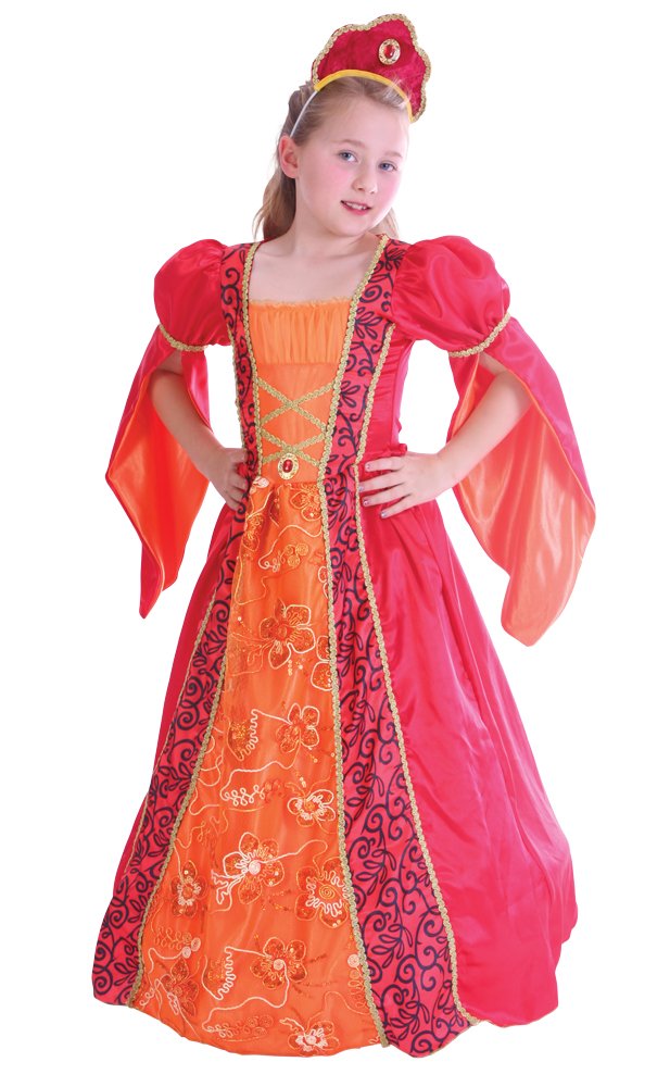 Bristol Novelty CC222 Princess Deluxe Dress (Small), Approx Age 3 -5 Years, Princess Deluxe (S)