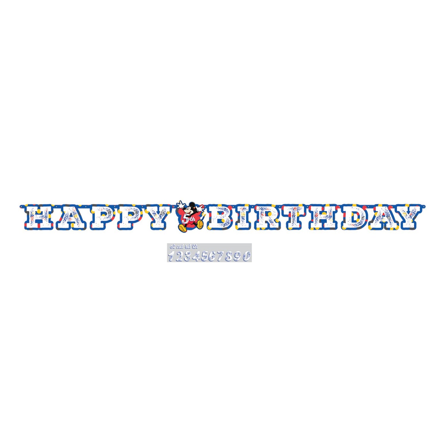 Amscan Disney Mickey Mouse Add An Age Letter Banner