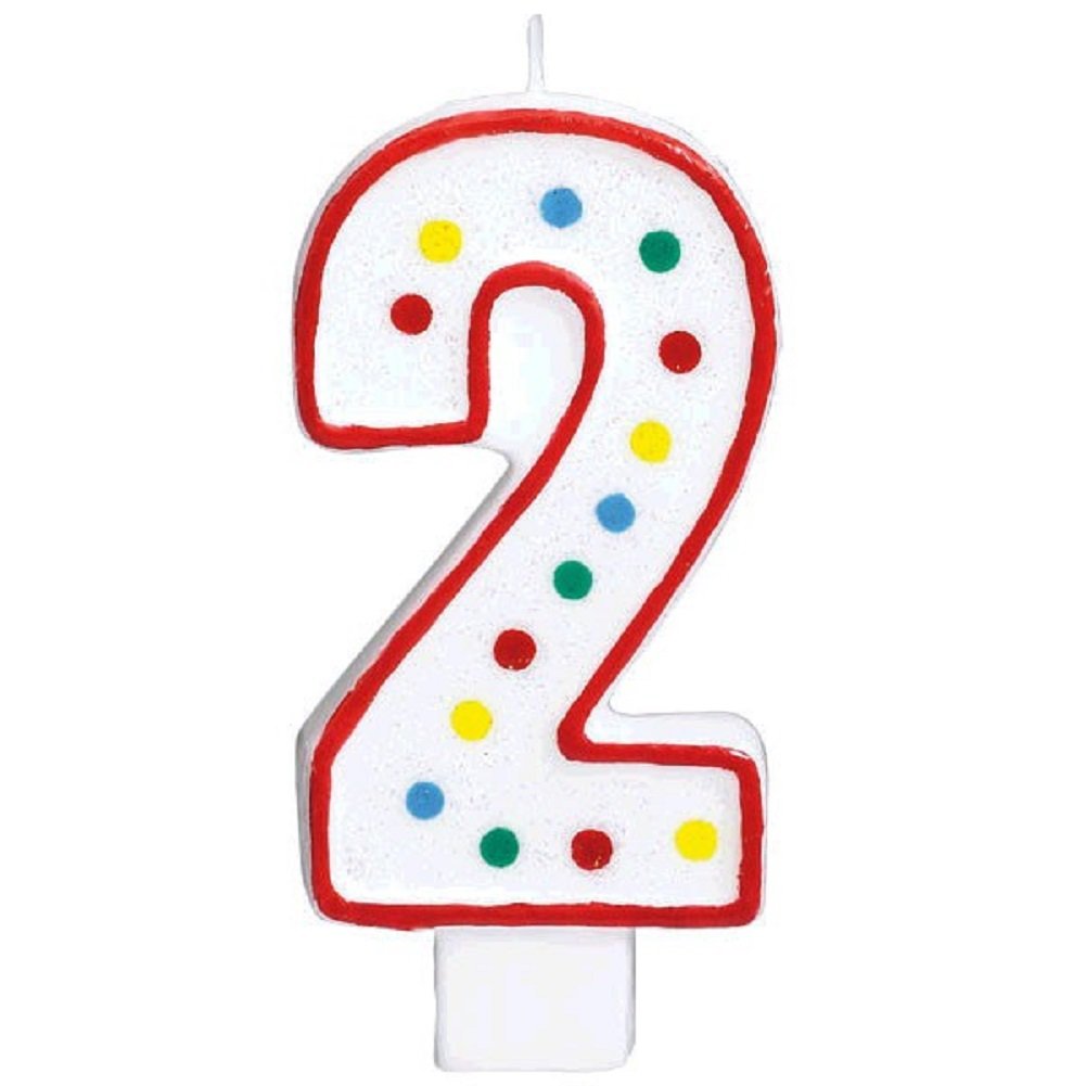 Giant Size Numeral Candles 13.3cm #2