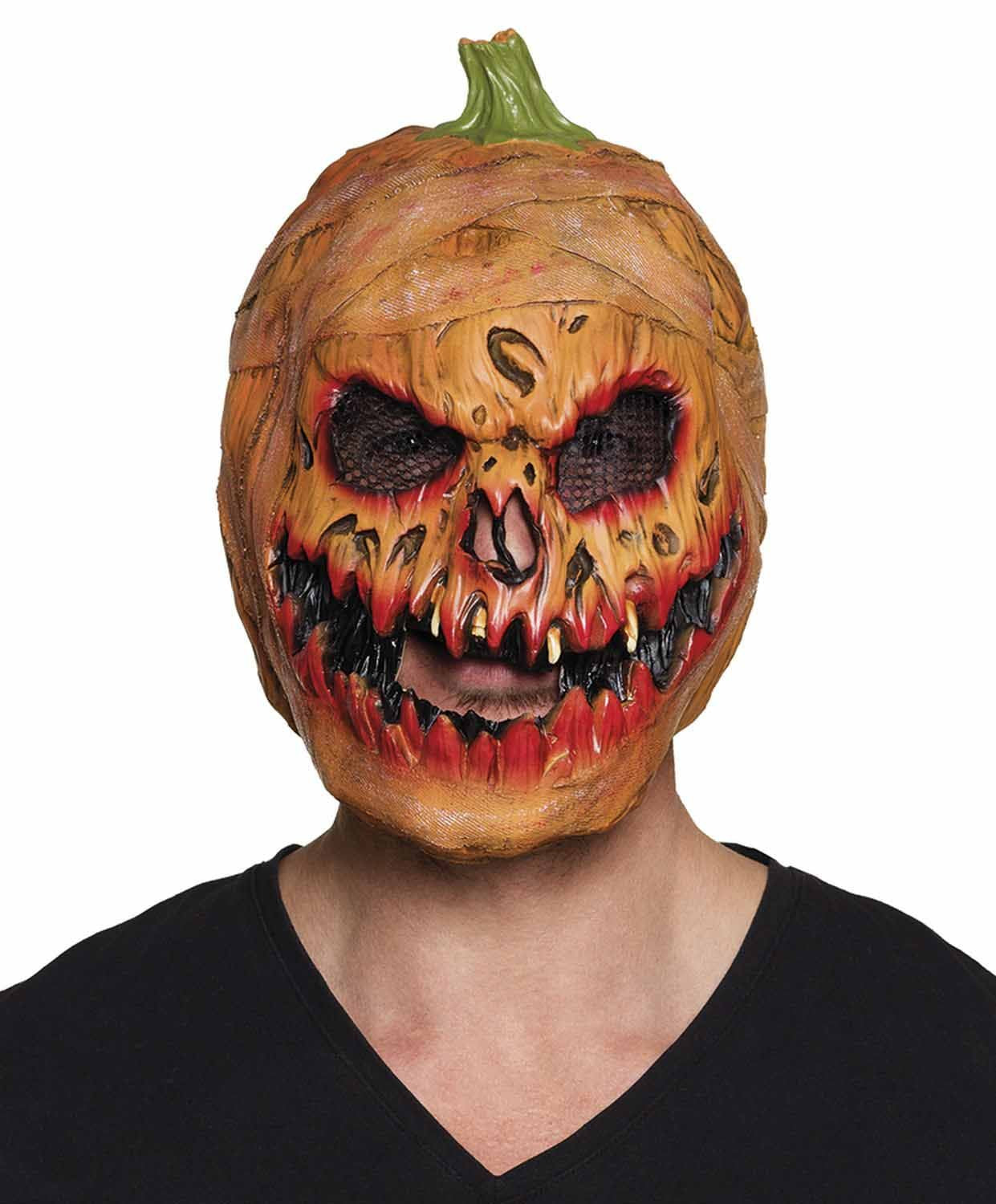 Boland 10117215 Pumpkin mask, Orange, Standard Size
