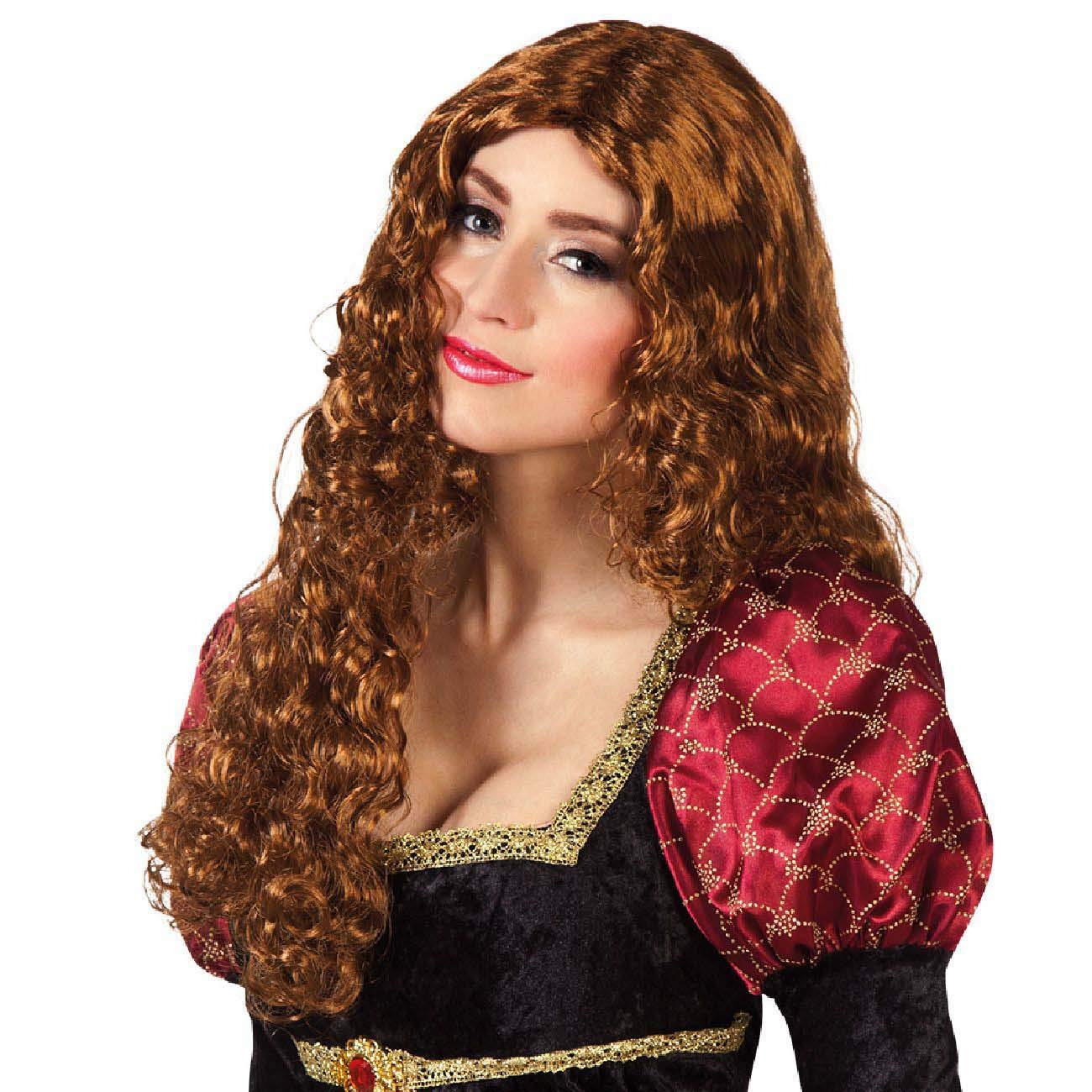 Boland 10232575 BOLMarion Ladies Long Move Wig, Brown, Chestnut, Taglia unica