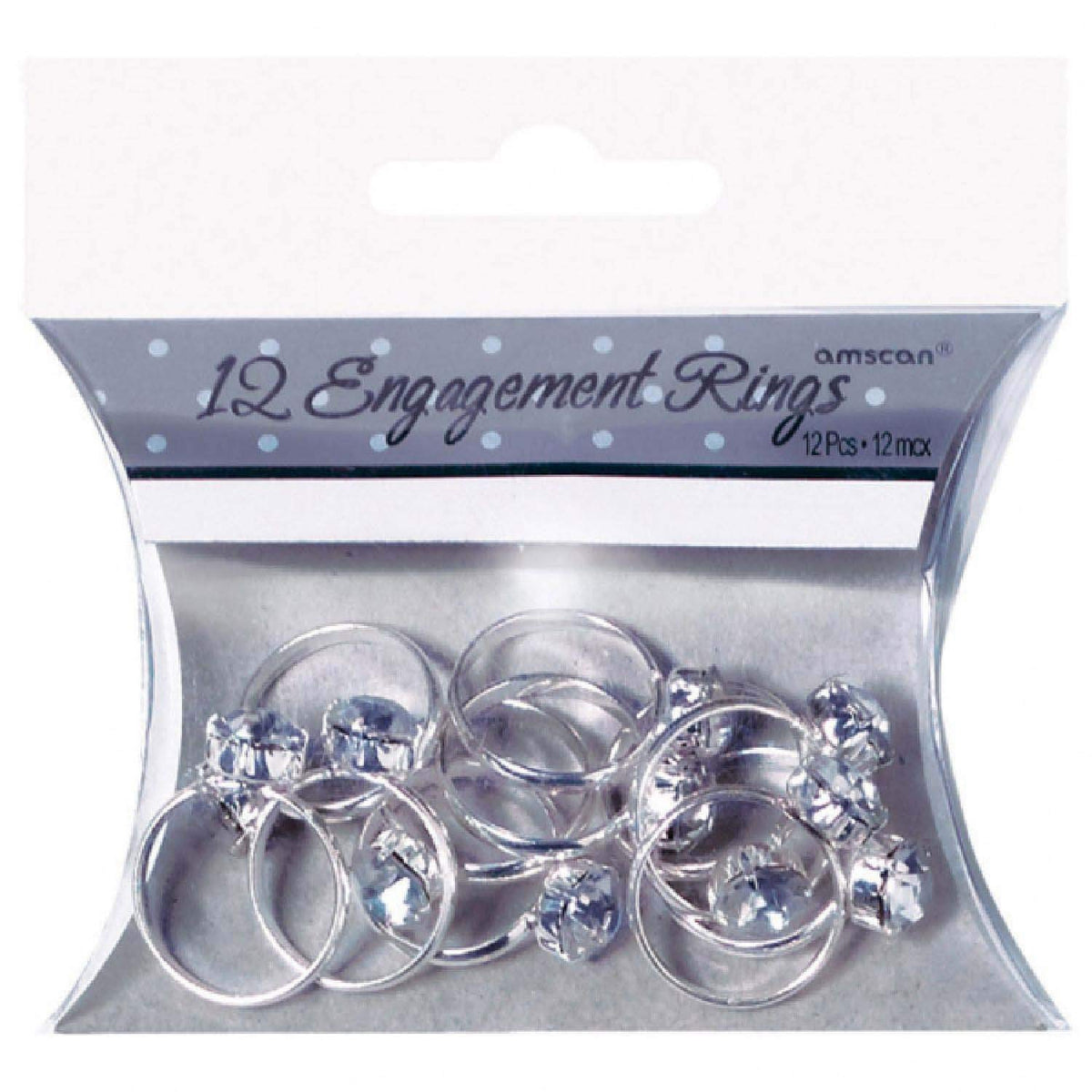 Adult 12 Pack Engagement Rings Confetti Wedding Decoration