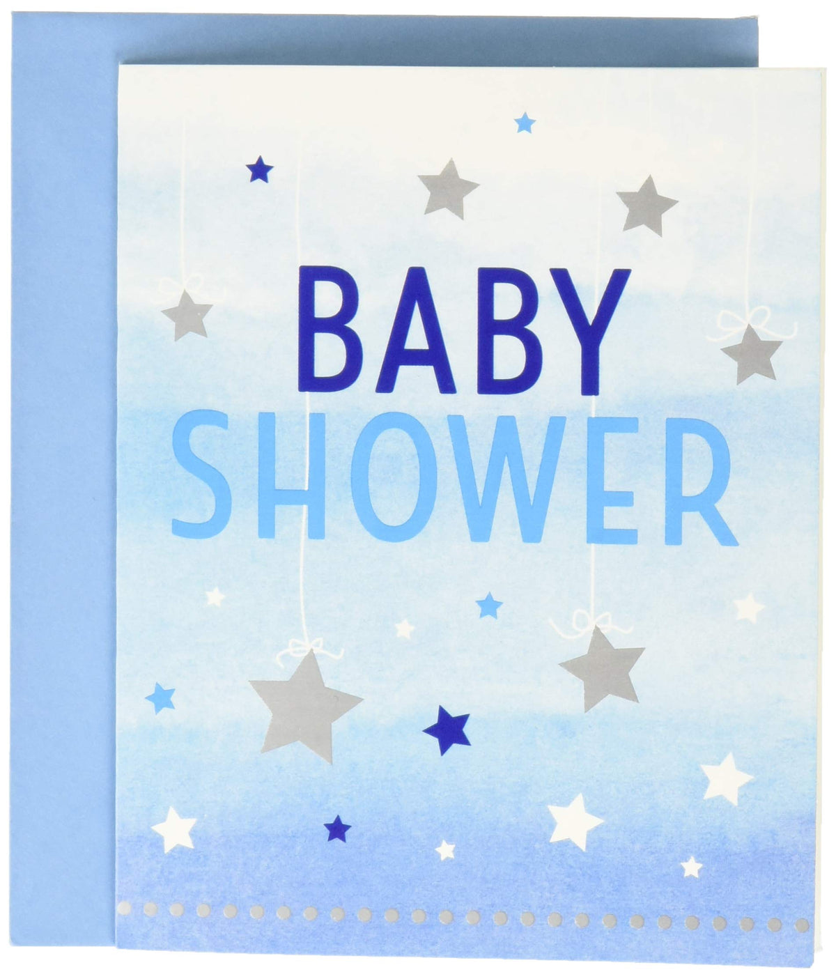 Creative Party Blue Twinkle Little Star Baby Shower Invitation