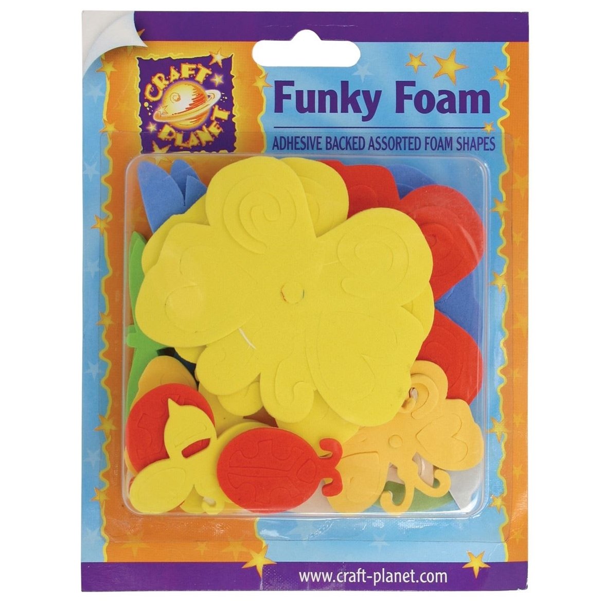 Craft Planet Butterflies/Dragonflies Shapes Funky Foam