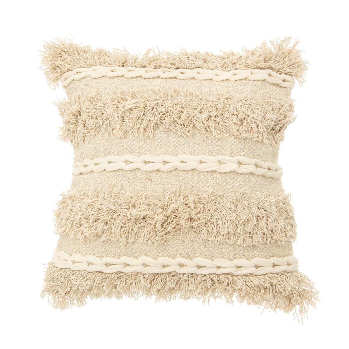 Sass & Belle Blanca Tufted Stripe Cushion Cover