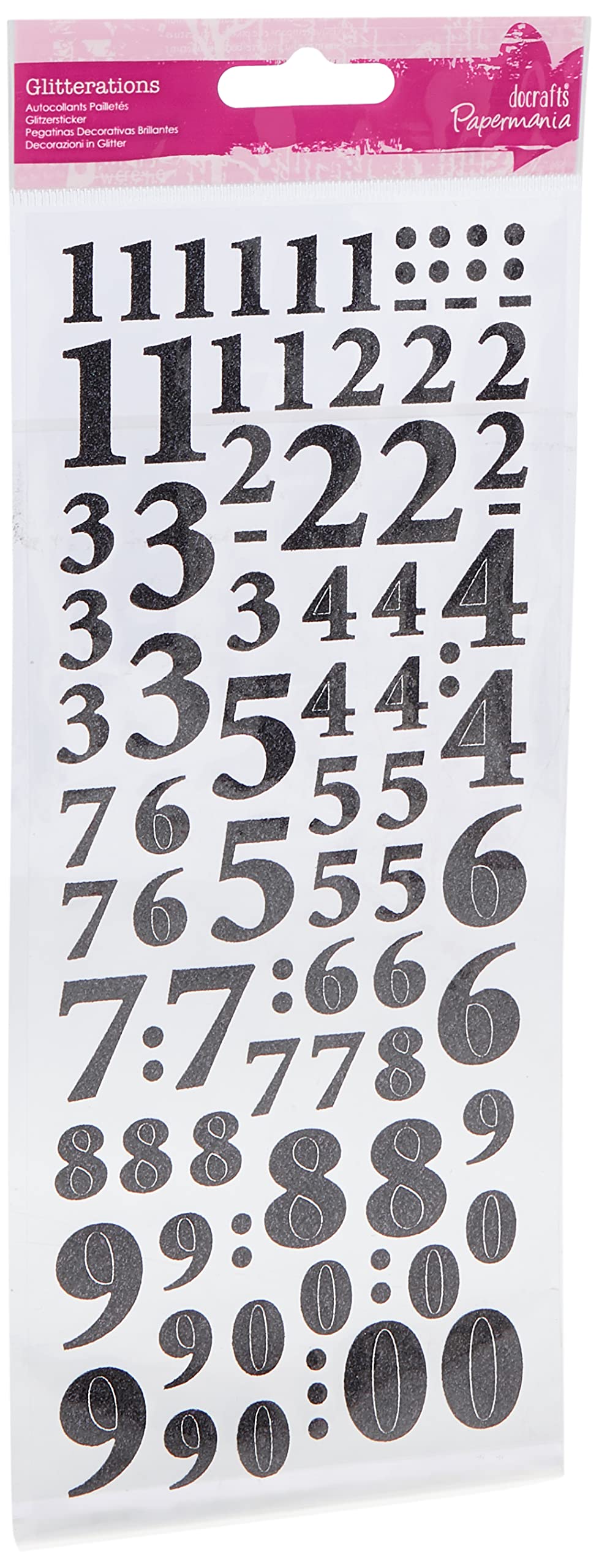 Anita's Numbers Glitterations Stickers
