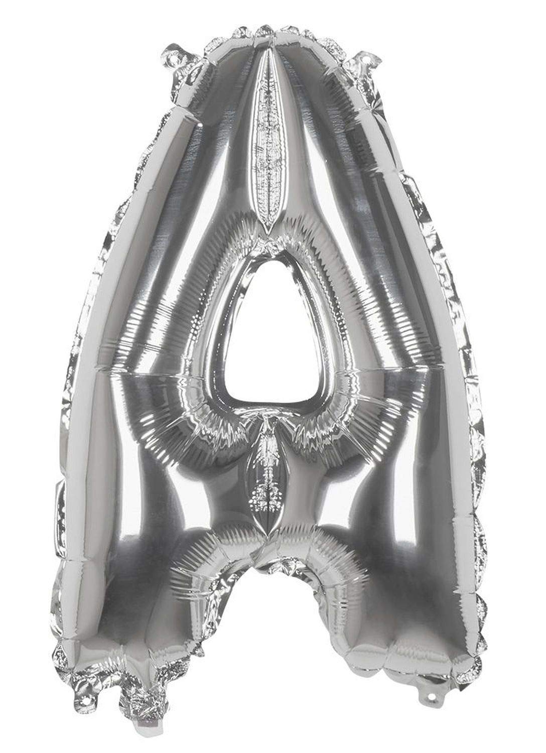 Mylar balloon letter A (36cm), silver