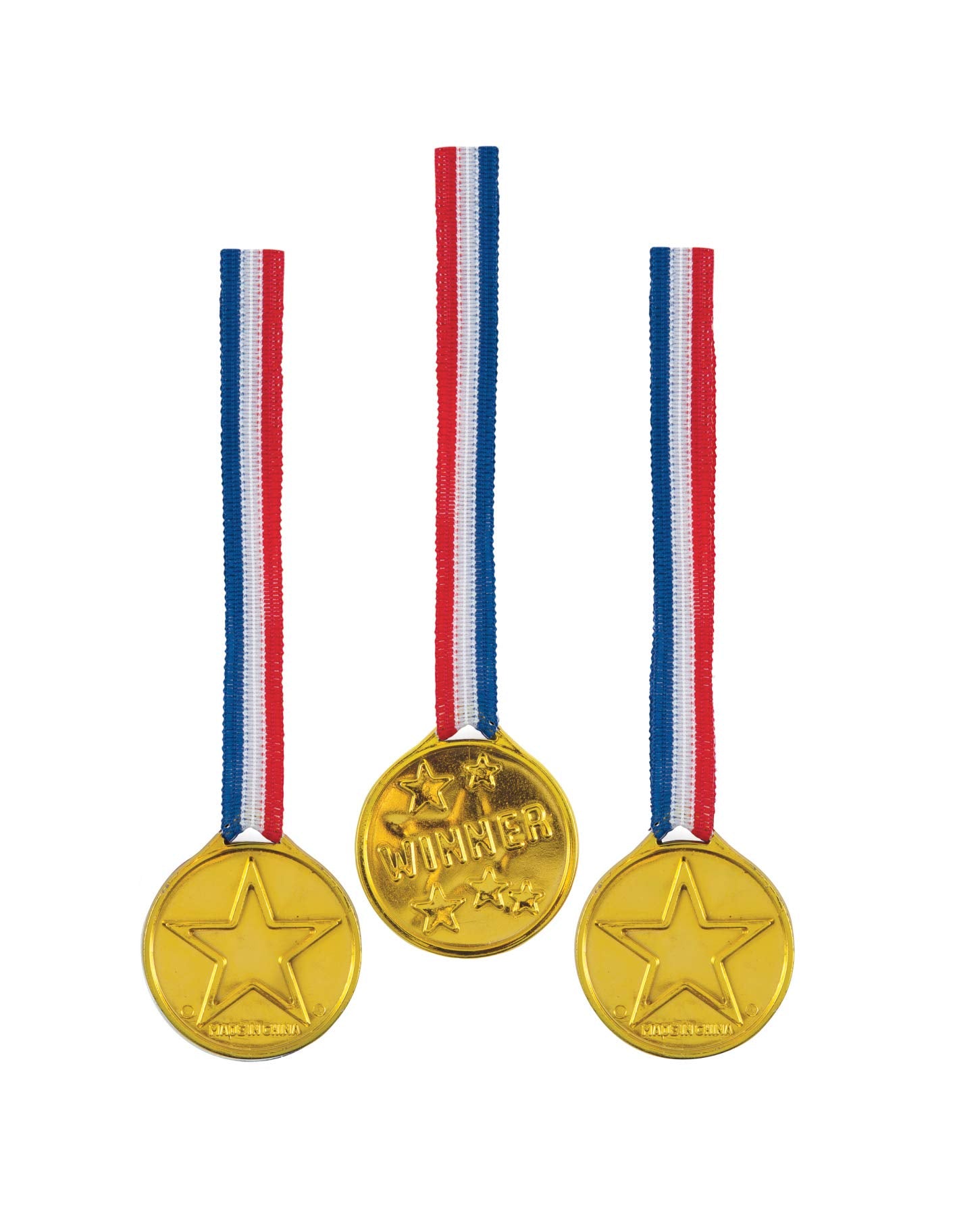 Unique Party - Winner Medals Party Bag Fillers, Pack of 5