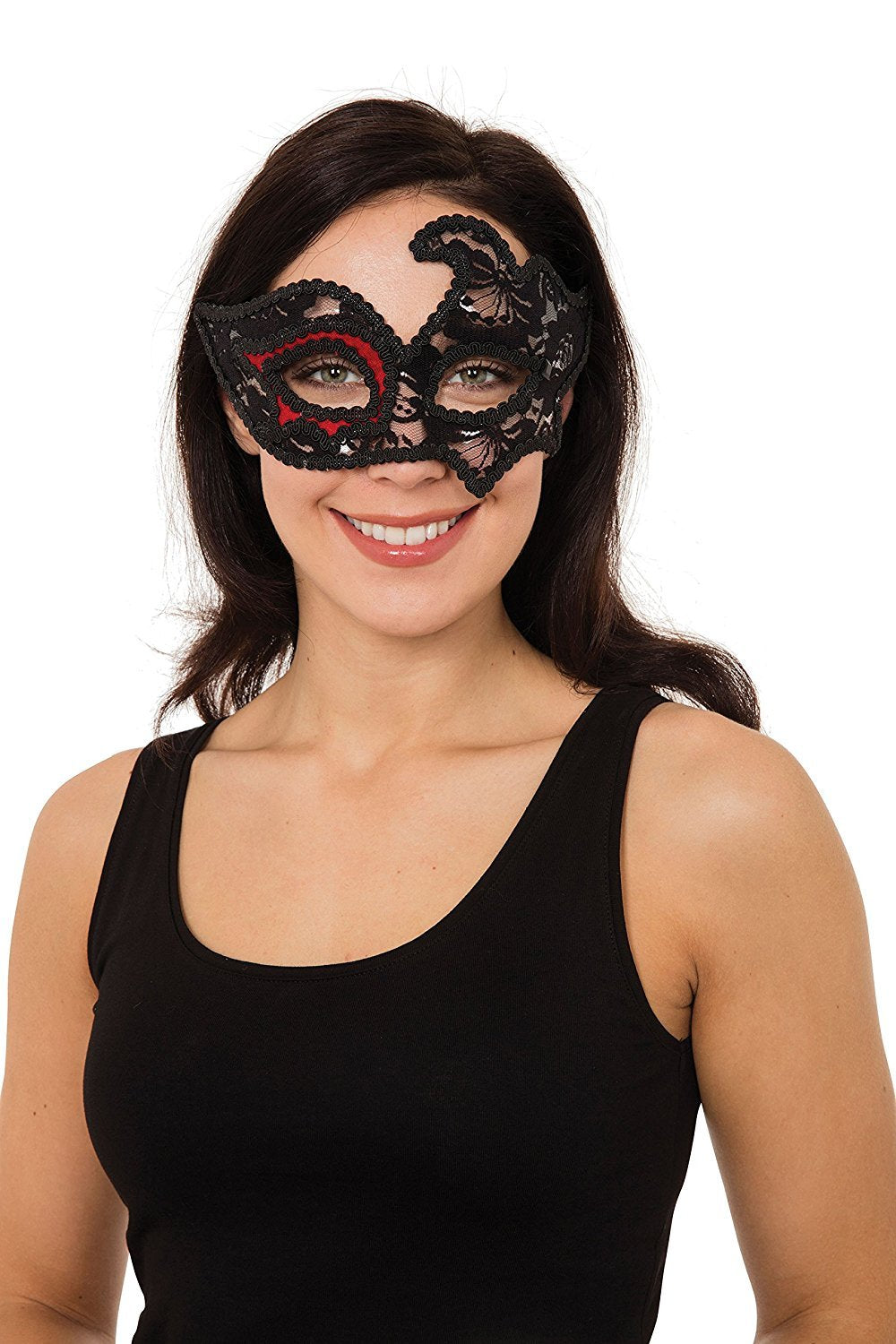 Black W/Red Eye (GF) Mask