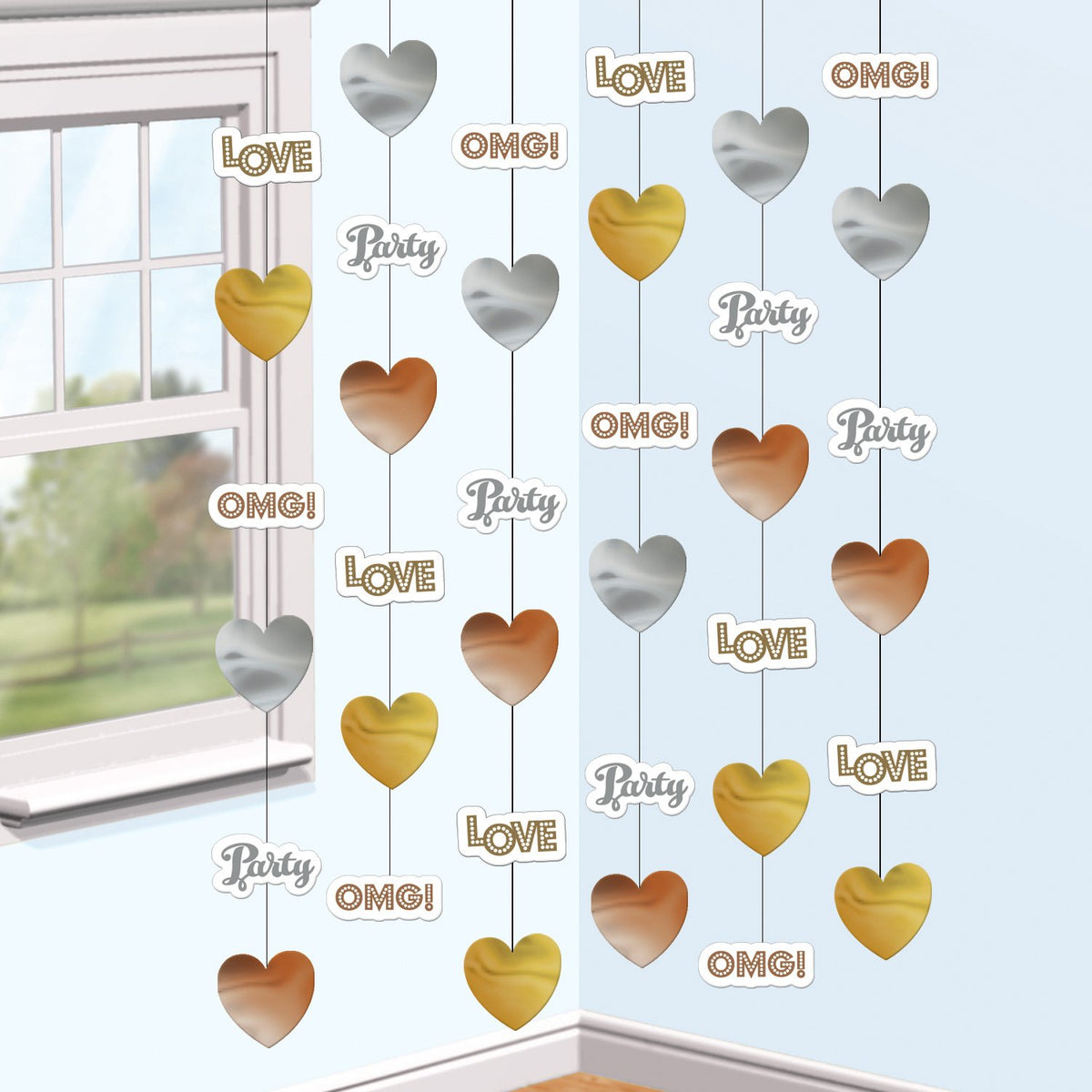 OMG! Engagement String Decorations 2m /6