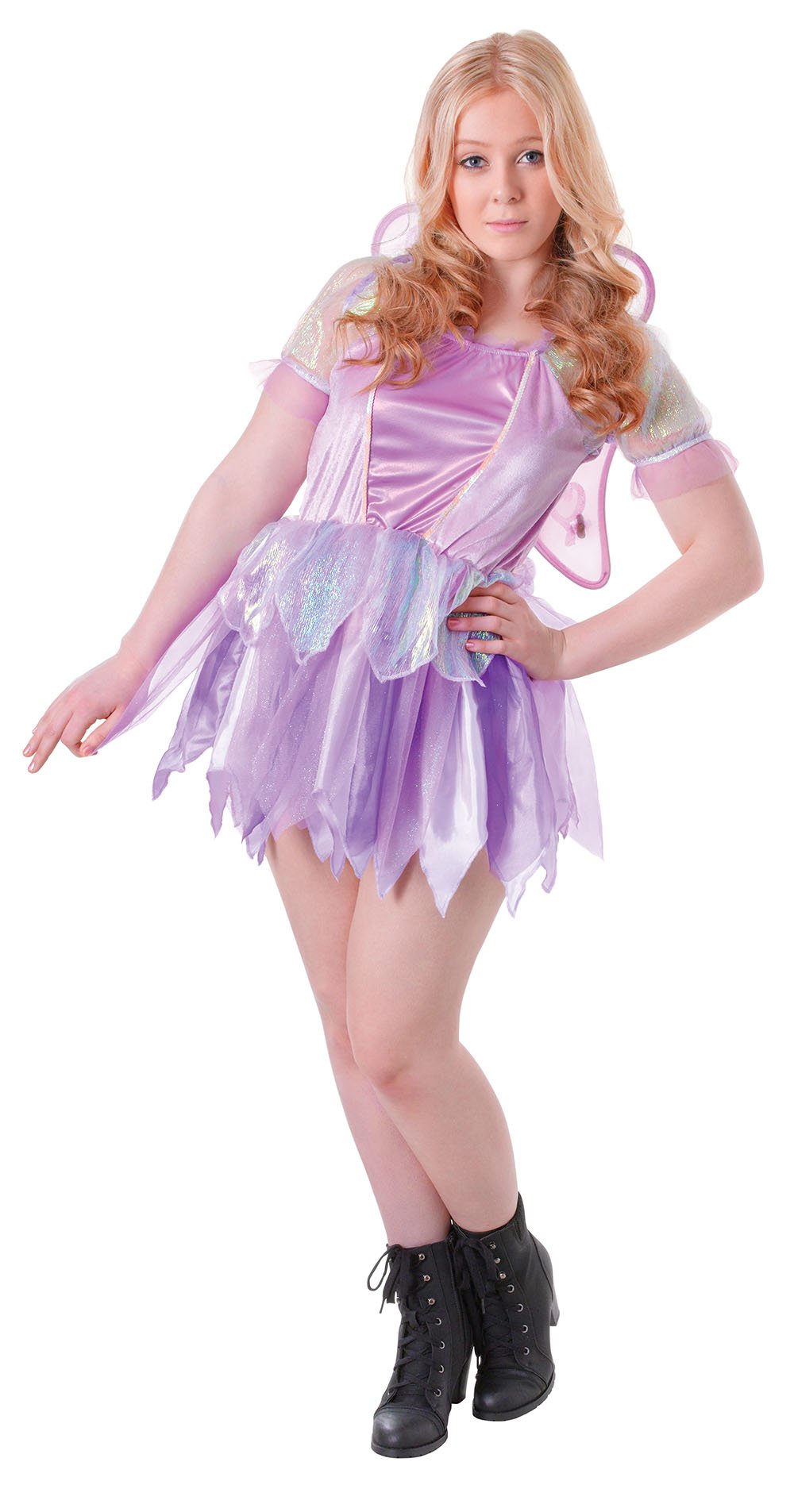 Bristol Novelty TC110 Girls Costume | Fantasy Fairy | Purple | Pack of 1 | Teen Size, Small
