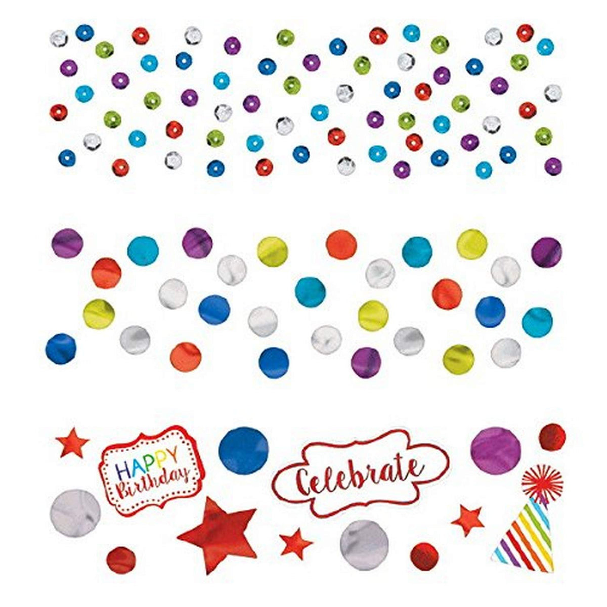 Rainbow Sequin Foil & Paper Confetti 34g