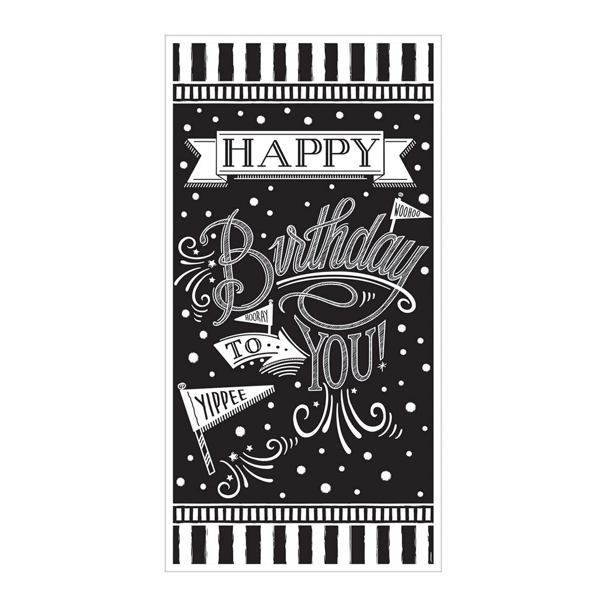 Chalkboard Birthday Giant Vertical Banners 85cm x 1.65m