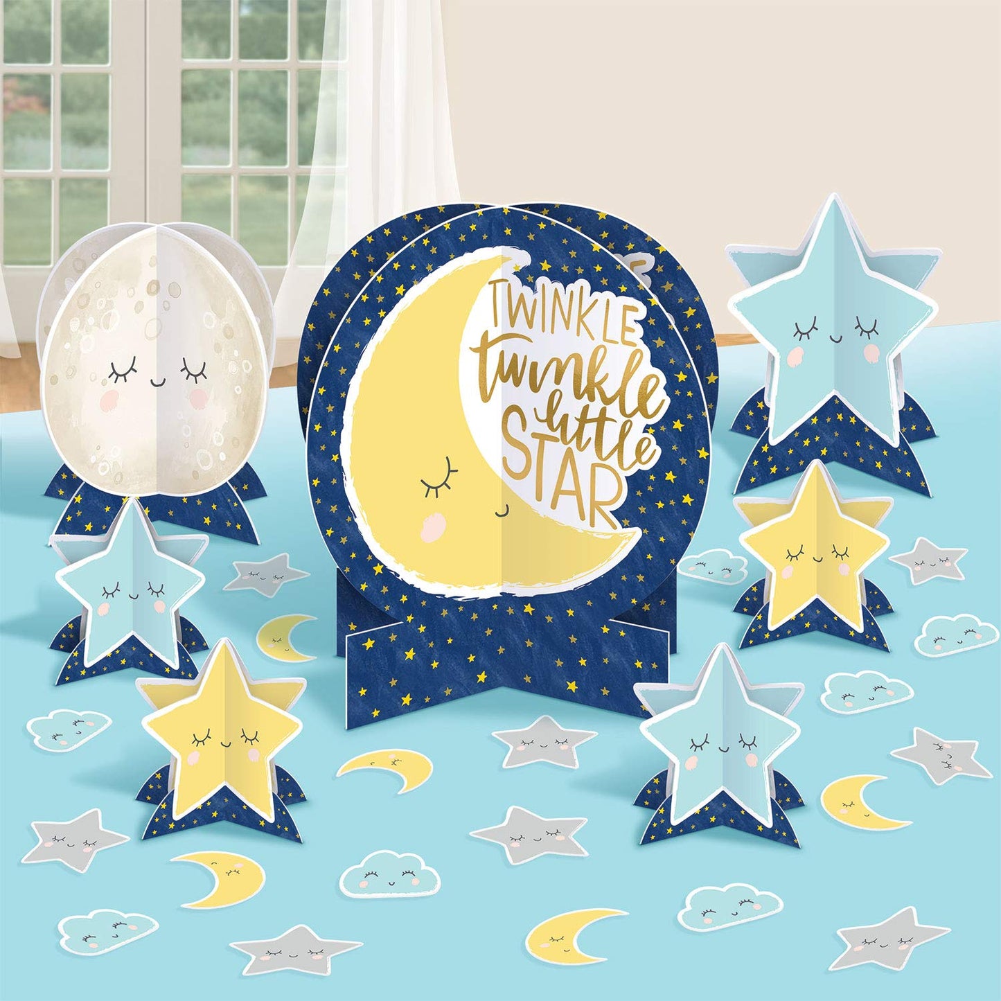 Amscan Tbl Deco Kit Twnkl Lttl Star