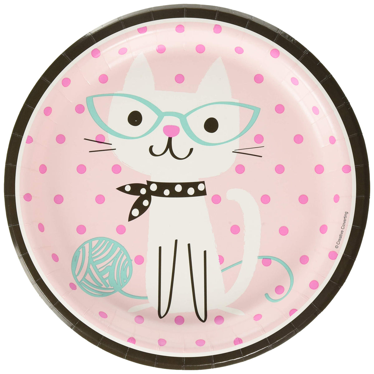 Creative Convertting Cute Cats Round Paper Dinner Plates
