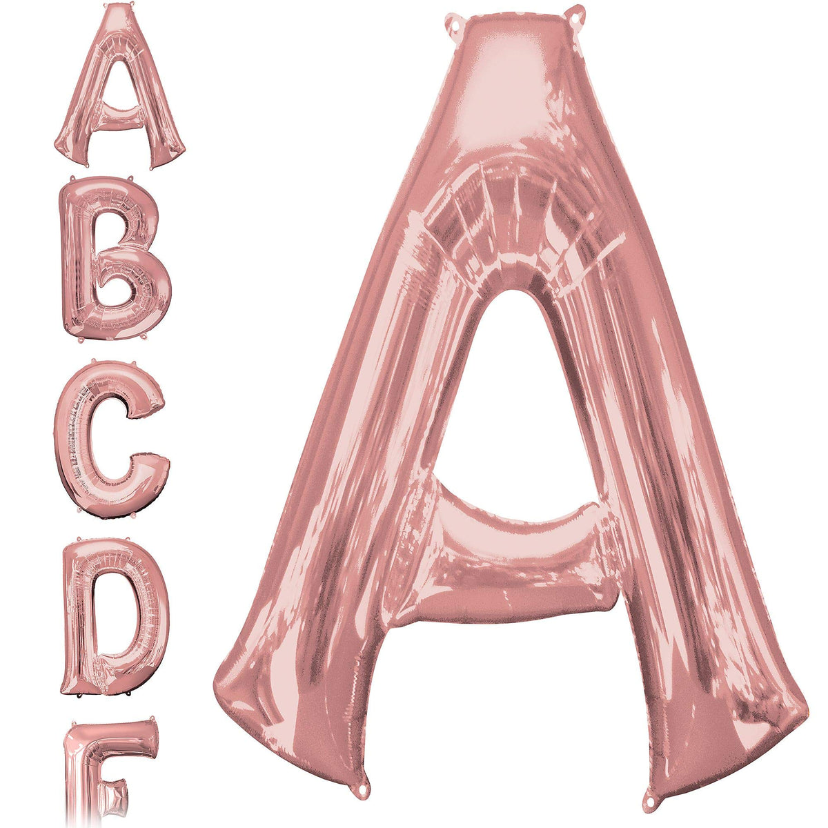 Amscan S/Shape:Letter A Rose Gold