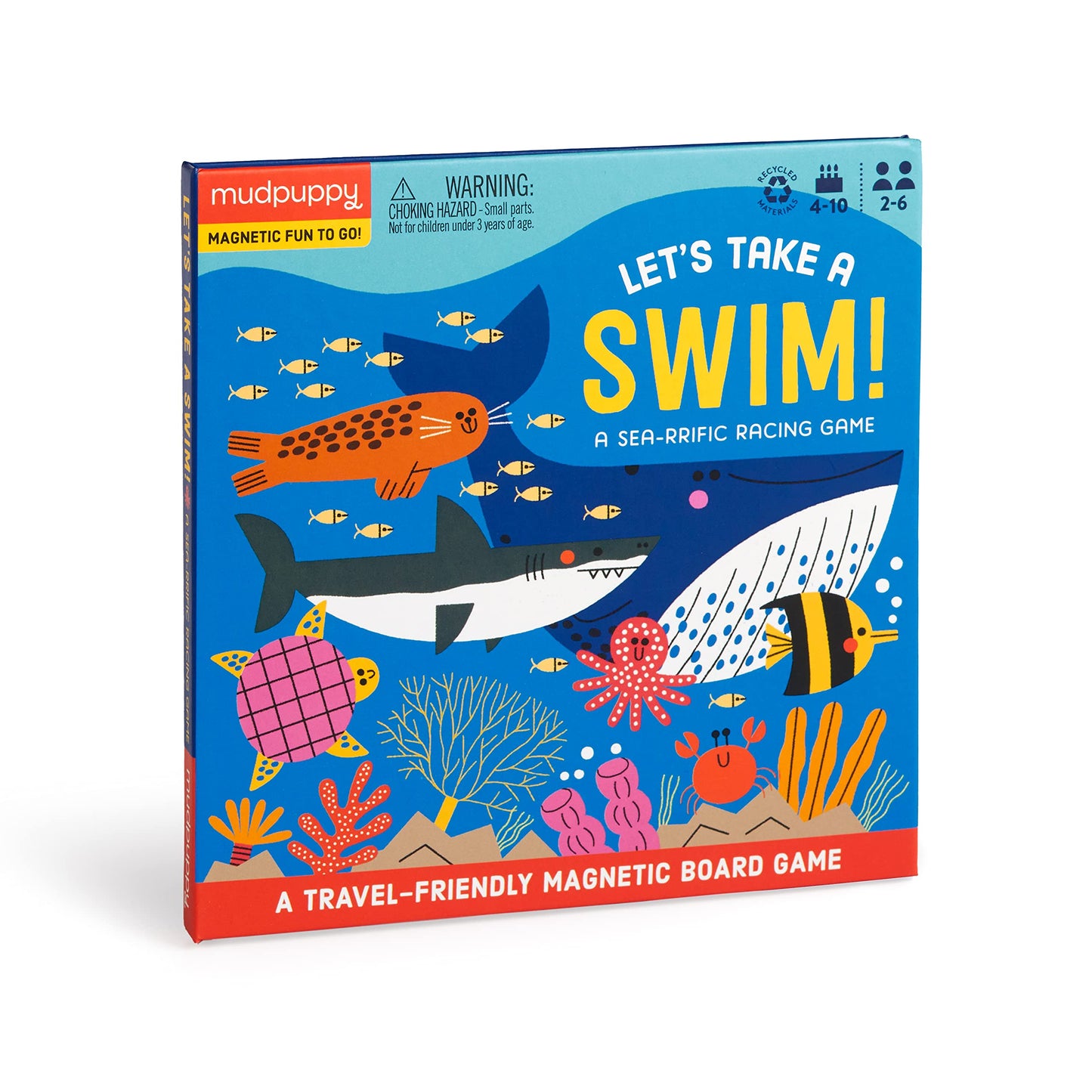 Mudpuppy 9780735377349 Let's Take a Swim Animals Magnetic Game, Multicoloured, one Size