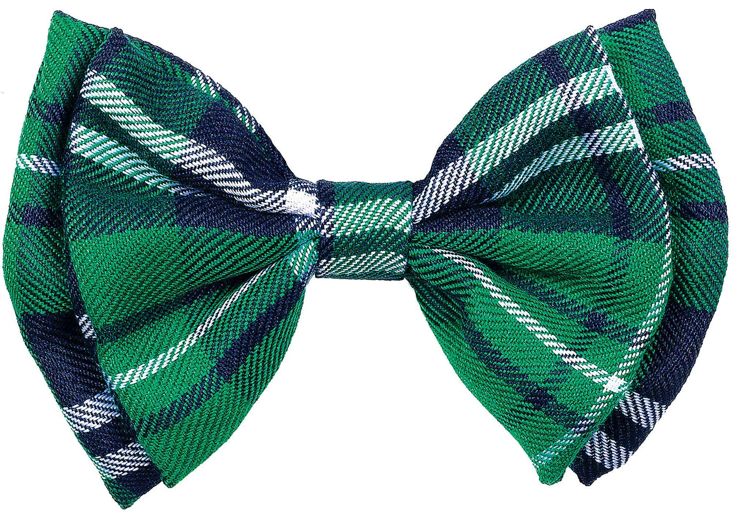 St.Patricks Plaid Bow Tie 18cm w x 9cm h