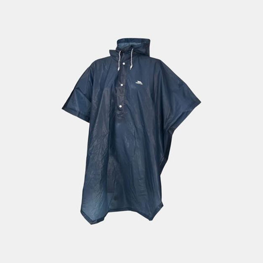 Trespass Navy Unisex Waterproof Poncho Canopy