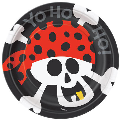 Pirate Fun Round 7" Dessert Plates, 8ct