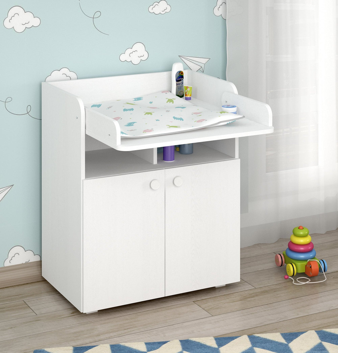 Shefa 700 Kids Changing Unit White (2 Boxes)