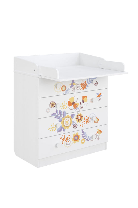 Shefa 800 Kids Changing Dresser Bike Tour White (2 Boxes)