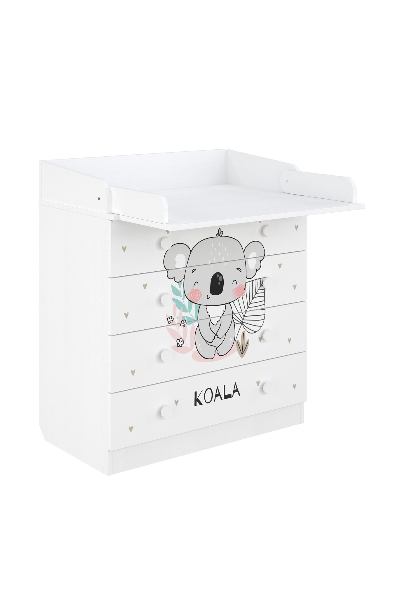 Shefa 800 Kids Changing Dresser Koala White (2 Boxes)