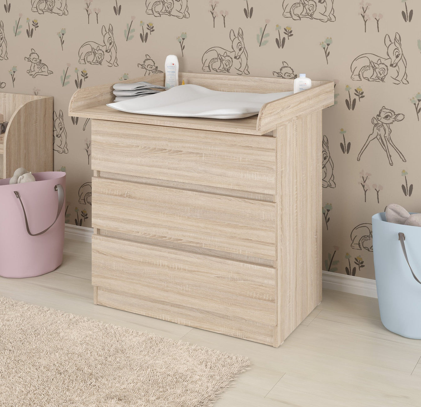 Shefa 800 Kids Changing Top Only Universal Oak (1 Box)