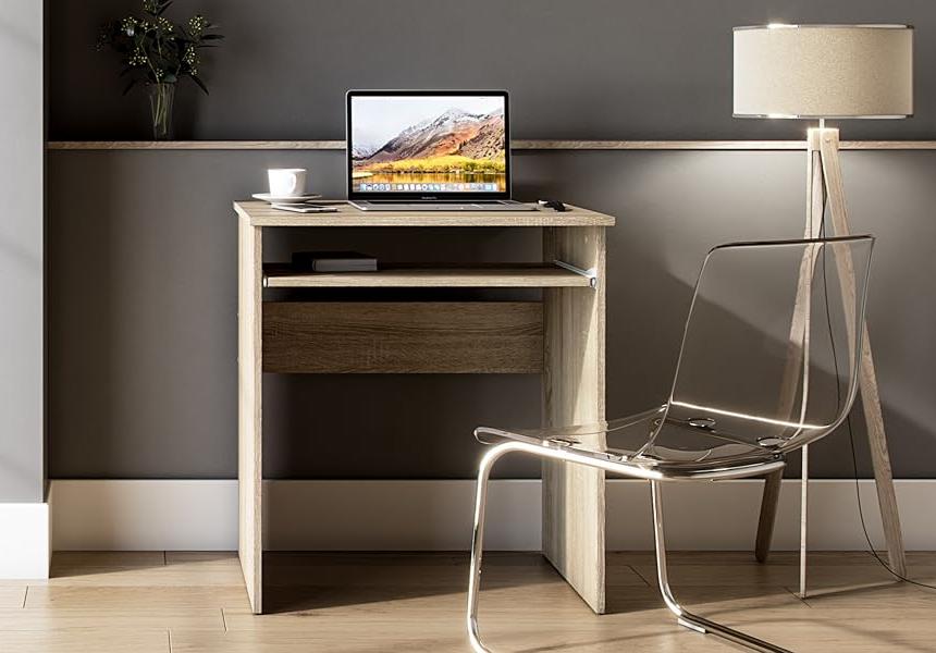 Shefa Line Computer Desk Luna Sonoma Oak (1 box)