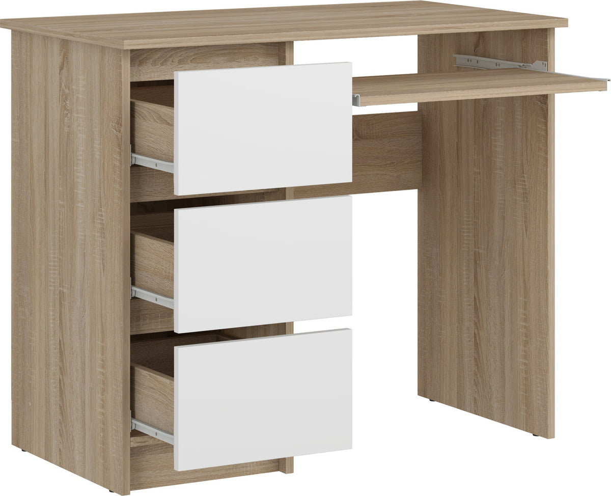 Shefa Line Computer Desk Cina Sonoma Oak (1 Box)