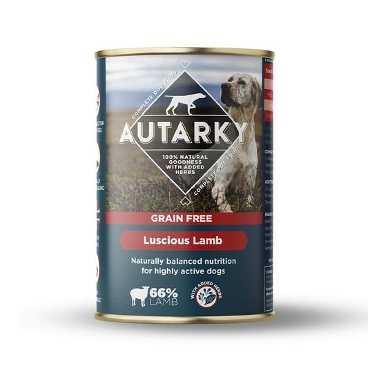 Autarky Grain Free Luscious Lamb Complete Wet Dog Food 395g