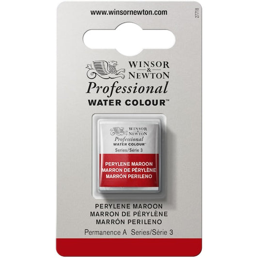 Winsor & Newton Artists Watercolour Half Pans Perylene Maroon Series 3
