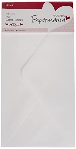 Tall Cards/Envelopes (10pk 300gsm) - White