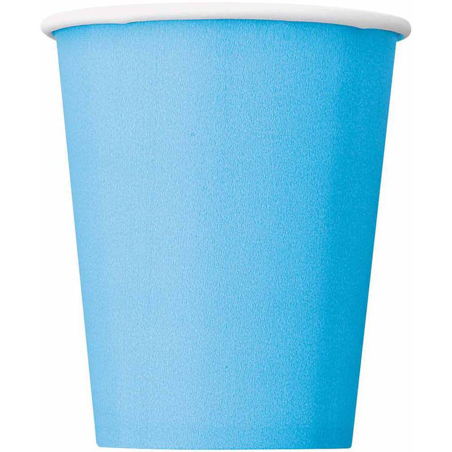 14 Light Blue Paper 9oz Cups