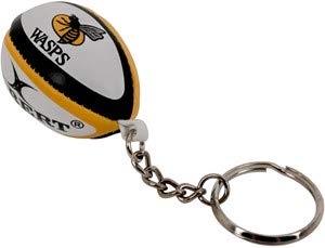 Gilbert Rugby Key Ring Wasps