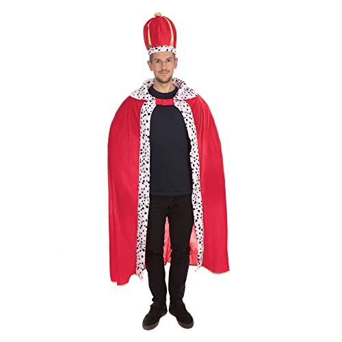 King's Robe + Hat Adult Mens Costume