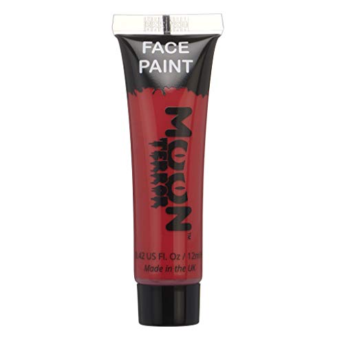 Moon Terror Halloween Face & Body Paint, Red, Single 12ml