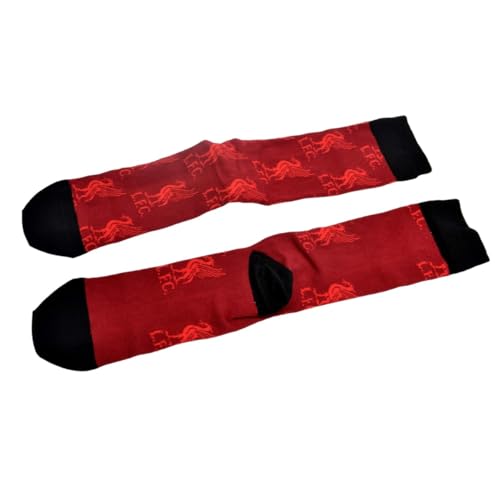 LIVERPOOL ALL OVER PRINT SOCKS SZ 4-6.5 RED