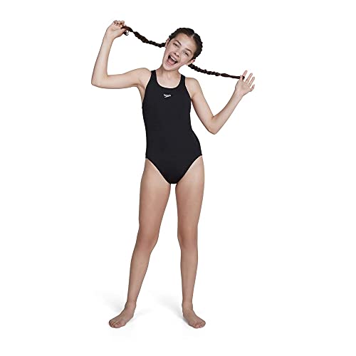 SPEEDO COSTUME GIRLS ENDURANCE+MEDALIST BLACK-SIZE 30(11-12)