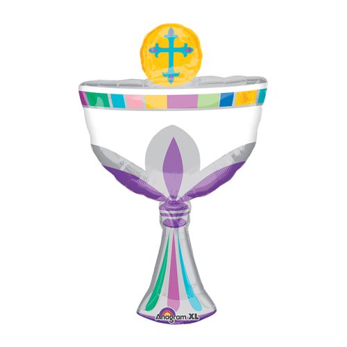 Communion Cup SuperShape Foil Balloons 20"/50cm w x 31"/78cm h -