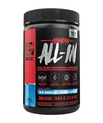 MUTANT Madness All-in | Full Dosed Pre-Workout Supplement | with Creatine Monohydrate | 504 G