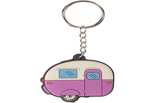 Home is Where You Park It Caravan PVC Key Cover Keyring