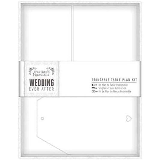 Printable Table Plan Kit - Wedding - White Heart