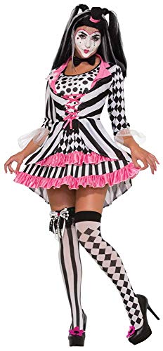 Harlequin Clown Ring Mistress Full Female Costume