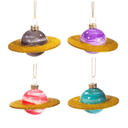 Mini Planets Shaped Bauble Set of 4