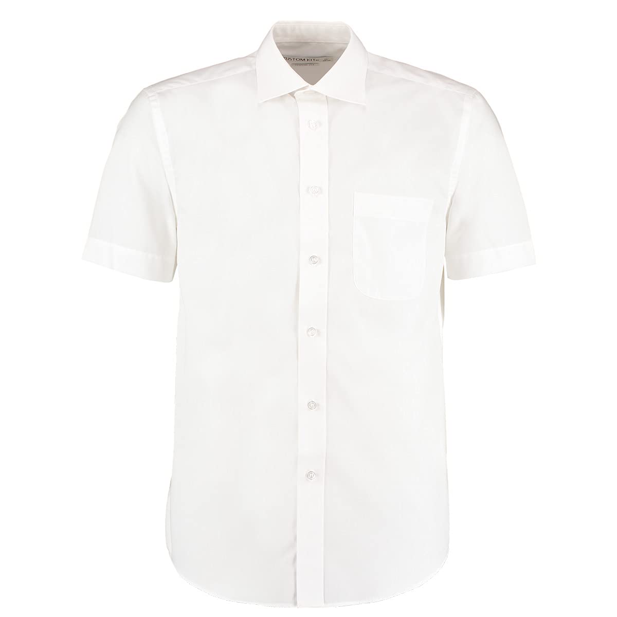 Kustom Kit Short Sleeve Business Shirt - White - 16.5"